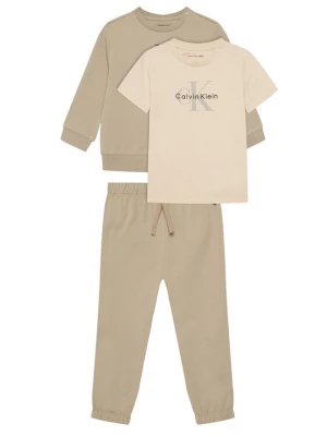 Obrázek produktu Calvin Klein Jeans Sada mikina, halenka a kalhoty Monogram IN0IN00336 Béžová Regular Fit