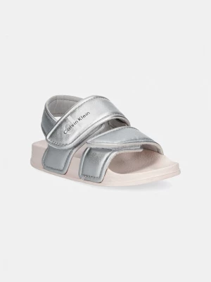 Obrázek produktu Calvin Klein Jeans sandály na plochém podpatku dětské stříbrná