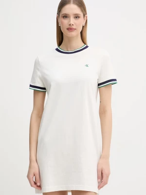 Obrázek produktu Calvin Klein Jeans šaty bavlněné béžová