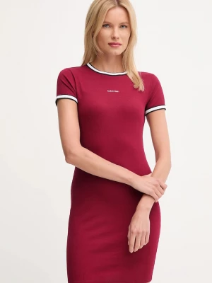 Obrázek produktu Calvin Klein Jeans Šaty Calvin Klein Jeans burgundské