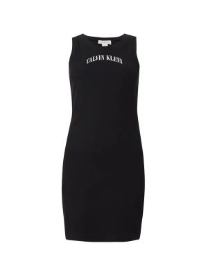 Obrázek produktu Calvin Klein Jeans Šaty 'Embroidered Logo Tank' černá / bílá