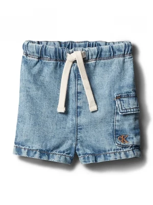 Obrázek produktu Calvin Klein Jeans šortky kojenecké džínové modrá