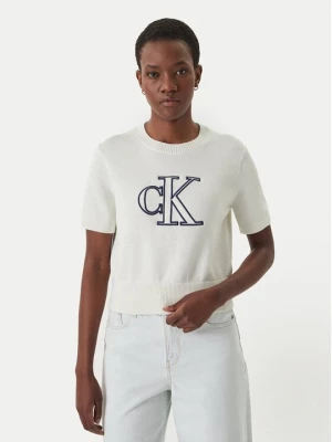 Obrázek produktu Calvin Klein Jeans Svetr LV047F356G Écru Regular Fit Krémová