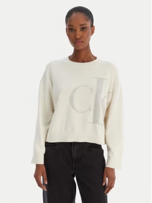 Obrázek produktu Calvin Klein Jeans Svetr Smooth LV047E304G Béžová Regular Fit