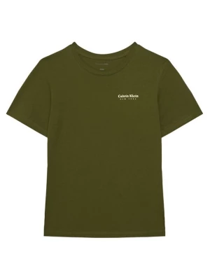 Obrázek produktu Calvin Klein Jeans T-Shirt Minimal Logo IB0IB02608 Zelená Regular Fit