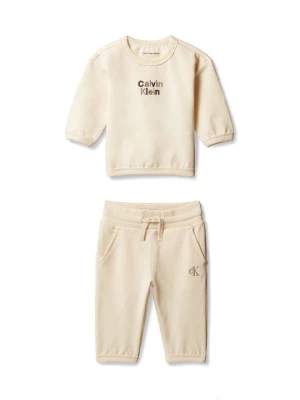 Obrázek produktu Calvin Klein Jeans Tepláková souprava LV1CKTJI14 Krémová Regular Fit