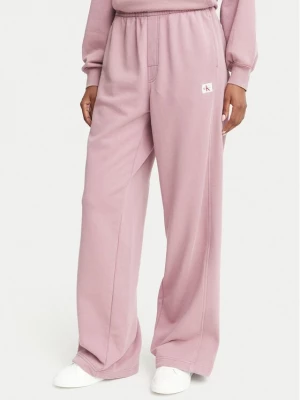 Obrázek produktu Calvin Klein Jeans Teplákové kalhoty LV047H224G Tmavě růžová Wide Leg