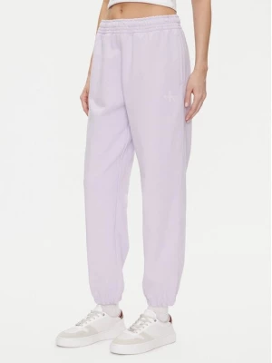 Obrázek produktu Calvin Klein Jeans Teplákové kalhoty Monologo LV047B235G Fialová Regular Fit