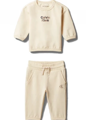 Obrázek produktu Calvin Klein Jeans teplákový set dětský s bavlnou béžová