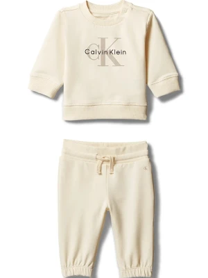 Obrázek produktu Calvin Klein Jeans teplákový set dětský s bavlnou béžová