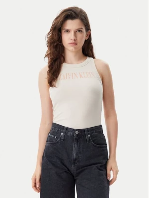 Obrázek produktu Calvin Klein Jeans Top Varsity J20J225520 Béžová Slim Fit
