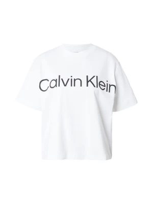 Obrázek produktu Calvin Klein Jeans Tričko 'Boxy Cropped Logo' černá / bílá