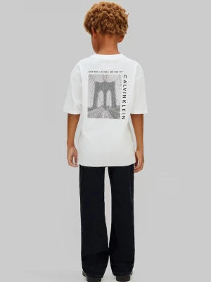 Obrázek produktu Calvin Klein Jeans tričko dětské bavlněné bílá
