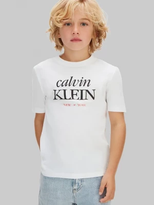 Obrázek produktu Calvin Klein Jeans tričko dětské bavlněné bílá