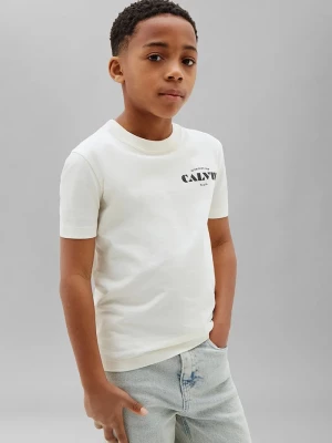 Obrázek produktu Calvin Klein Jeans tričko dětské bavlněné bílá