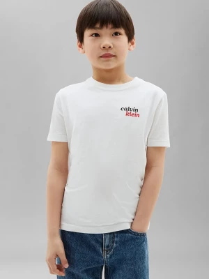 Obrázek produktu Calvin Klein Jeans tričko dětské bavlněné bílá