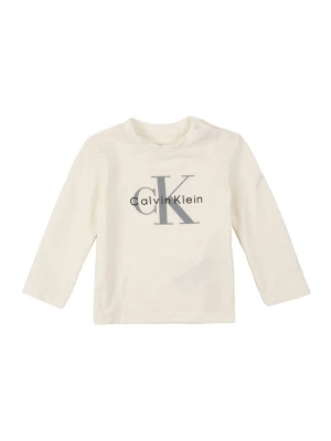Obrázek produktu Calvin Klein Jeans Tričko 'Newborn Long Sleeve Logo' béžová / černá / bílá