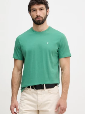 Obrázek produktu Calvin Klein Jeans tričko pánské bavlněné zelená