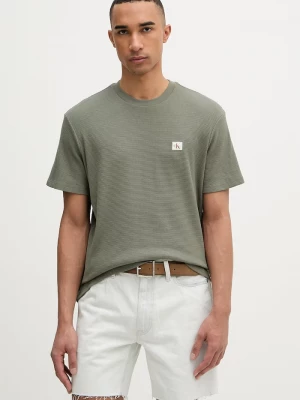 Obrázek produktu Calvin Klein Jeans tričko pánské bavlnou zelená
