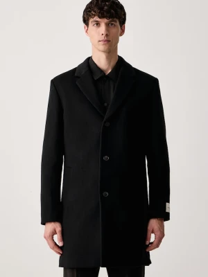 Obrázek produktu Calvin Klein kabát pánský s merino vlnou černá
