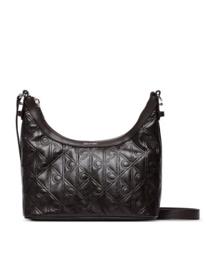 Obrázek produktu Calvin Klein Kabelka Emblem Aop Debossed Shoulder Bag LV04F3874G Hnědá