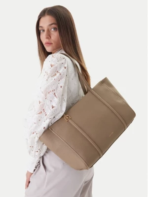 Obrázek produktu Calvin Klein Kabelka Emblem Hw Pebble Tote LV04F3424G Béžová