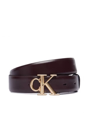 Obrázek produktu Calvin Klein Dámský pásek Round Ck Buckle 30Mm Belt Smooth LV04F7074G Bordó