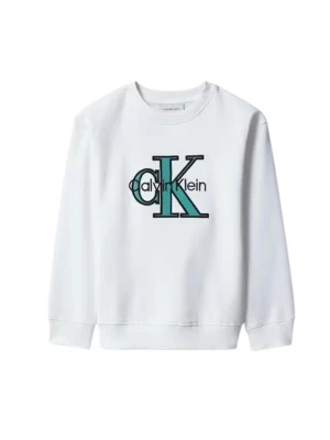 Obrázek produktu Calvin Klein Kids Mikina 'CALVIN KLEIN JEANS kids TERRY MONOLOGO CN FELPA' bílá