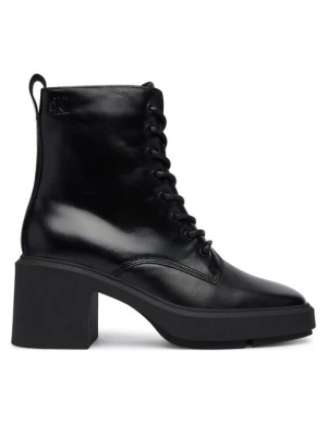 Obrázek produktu Calvin Klein Kotníková obuv Block Heel Ank Boot Laceup Lth HW0HW03174 Černá
