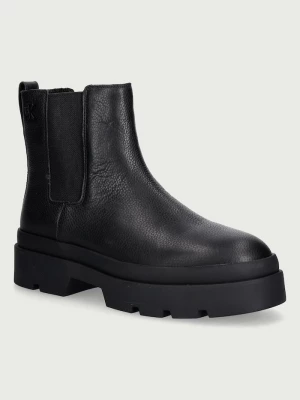 Obrázek produktu Calvin Klein kotníkové Chelsea boty pánské LUGGED CHELSEA BOOT TU LTH černá
