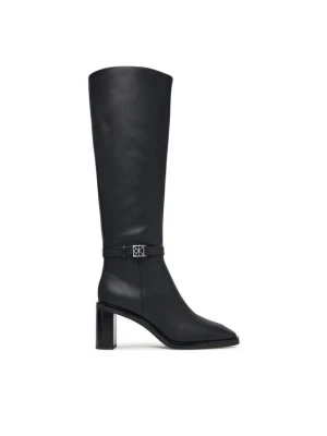 Obrázek produktu Calvin Klein Kozačky Block Heel High Boot Lth Hdw HW0HW03178 Černá