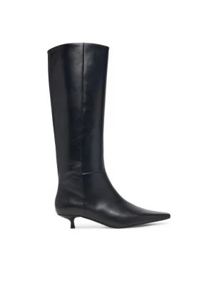 Obrázek produktu Calvin Klein Kozačky Kitten Heel High Boot Lth HW0HW03167 Černá