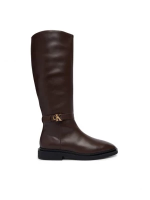 Obrázek produktu Calvin Klein Kozačky Square High Boot Lth Mg Hdw HW0HW03187 Hnědá