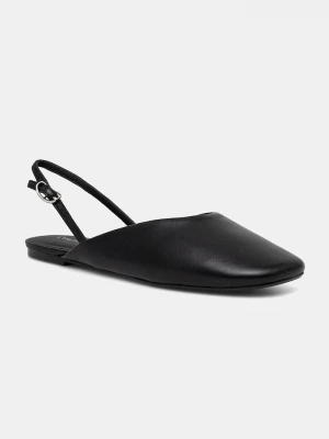 Obrázek produktu Calvin Klein Kožené baleríny Calvin Klein OBLIQUE BALLERINA SLINGBACK LTH černá