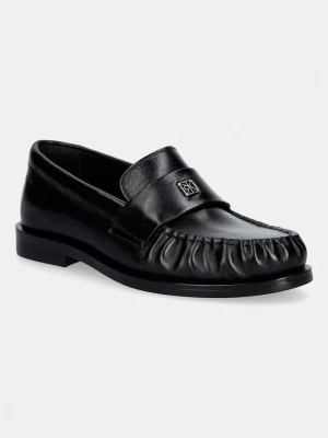 Obrázek produktu Calvin Klein mokasíny dámské kožené ROUND LOAFER LTH HDW černá