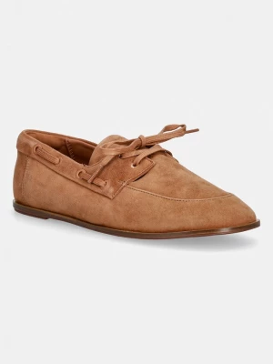 Obrázek produktu Calvin Klein mokasíny dámské semišové ESS BOATSHOE SUEDE hnědá