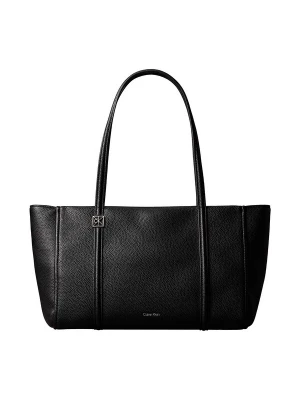 Obrázek produktu Calvin Klein Nákupní taška 'Emblem Plaque Pebble Grain Tote' černá