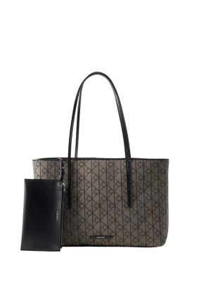 Obrázek produktu Calvin Klein Nákupní taška 'Emblem Tote With' hnědá / černá