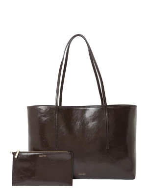 Obrázek produktu Calvin Klein Nákupní taška 'Foil Logo Glossy Tote With' čokoládová
