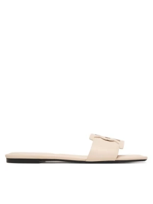 Obrázek produktu Calvin Klein Nazouváky Square Flat Sandal Emblem HW0HW03128 Écru Krémová