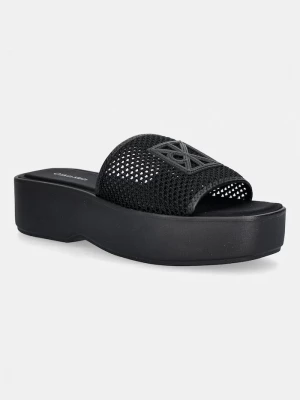Obrázek produktu Calvin Klein pantofle dámské FLATFORM SNDL MESH černá