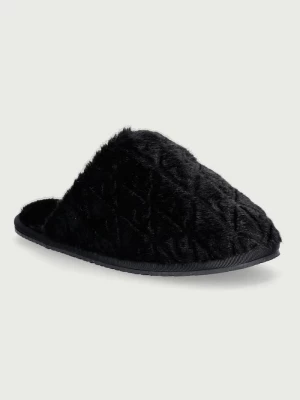 Obrázek produktu Calvin Klein Pantofle dámské HOME SLIPPER FUR AOP černá