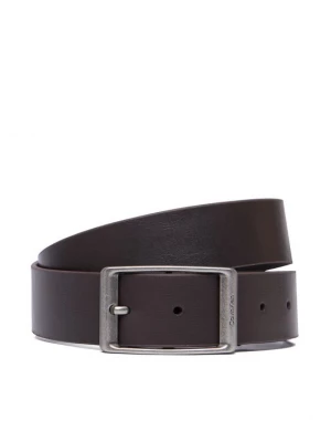 Obrázek produktu Calvin Klein Pásek Casual Round Buckle Tumbled 35Mm LV04D7123G Tmavě hnědá