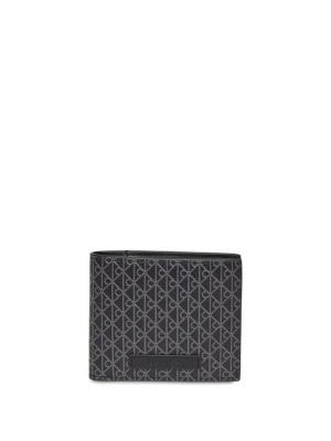Obrázek produktu Calvin Klein Peněženka 'Coated Emblem Print Bifold' světle šedá / černá