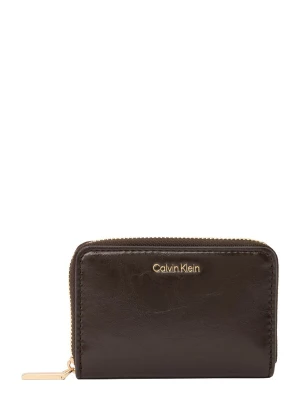 Obrázek produktu Calvin Klein Peněženka 'Foil Logo Zip-around Glossy' tmavě hnědá