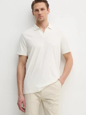 Obrázek produktu Calvin Klein Polo tričko lněnou směsí Calvin Klein béžová
