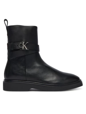 Obrázek produktu Calvin Klein Polokozačky Ankle Boot W/ Metal Logo HW0HW02663 Černá