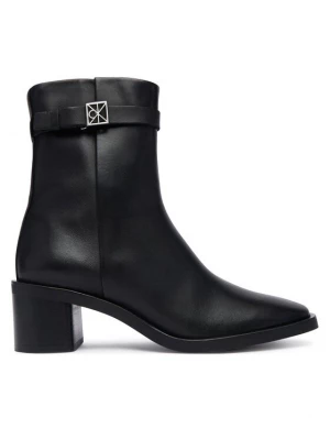 Obrázek produktu Calvin Klein Polokozačky Block Heel Ank Boot Lth Hdw HW0HW03171 Černá