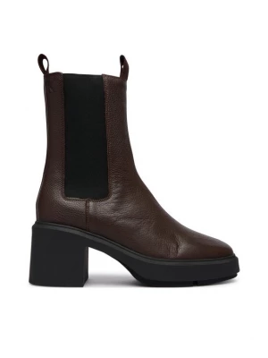 Obrázek produktu Calvin Klein Polokozačky Block Heel Chelsea Boot Lth HW0HW03694 Tmavě hnědá