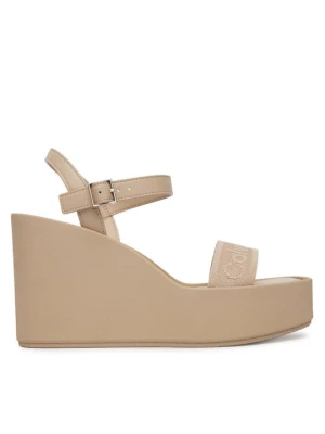 Obrázek produktu Calvin Klein Sandály Wedge 70 Sndl Webbing Lth HW0HW02882 Béžová
